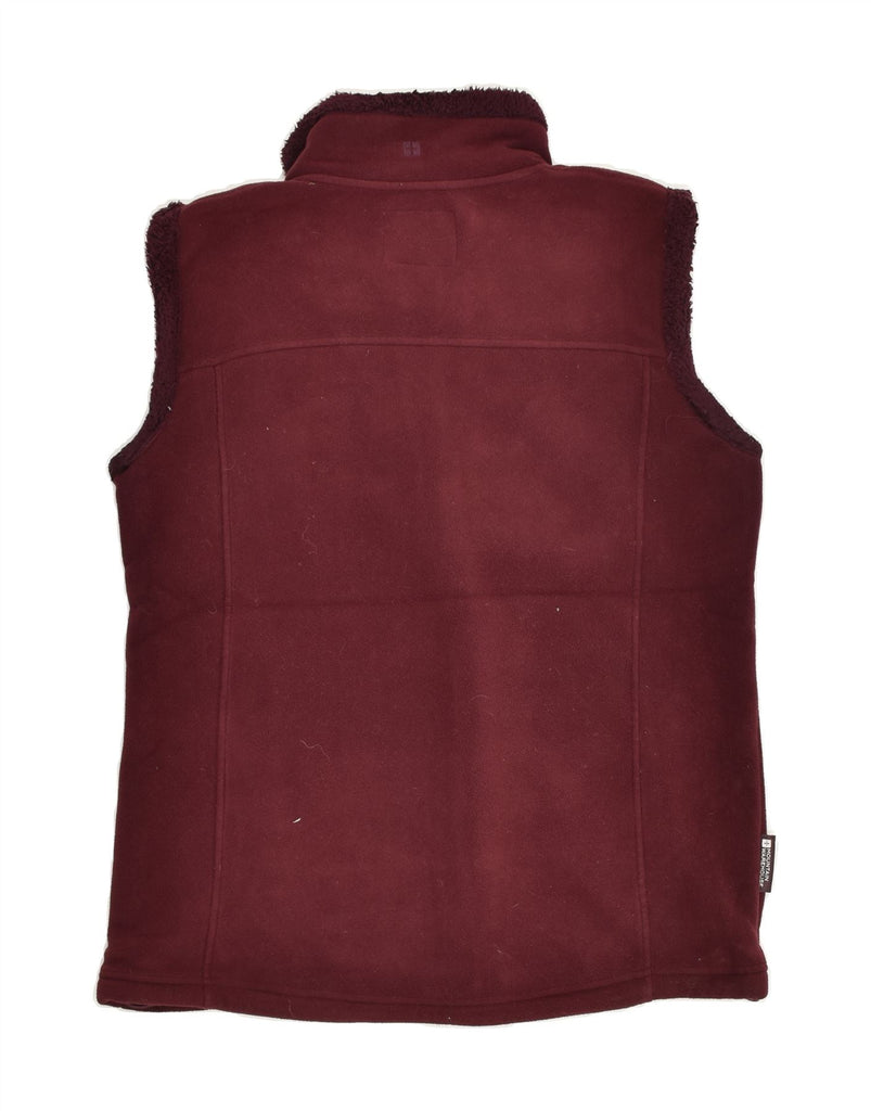 MOUNTAIN WAREHOUSE Womens Fleece Gilet UK 16 Large Maroon | Vintage Mountain Warehouse | Thrift | Second-Hand Mountain Warehouse | Used Clothing | Messina Hembry 