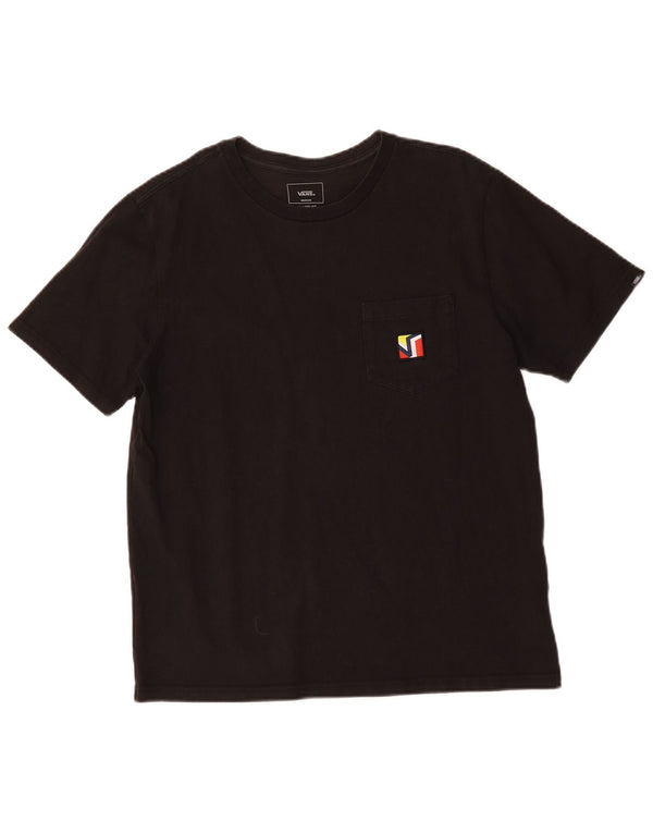 Vans Mens Relaxed Fit T-Shirt Top Medium Black Cotton
