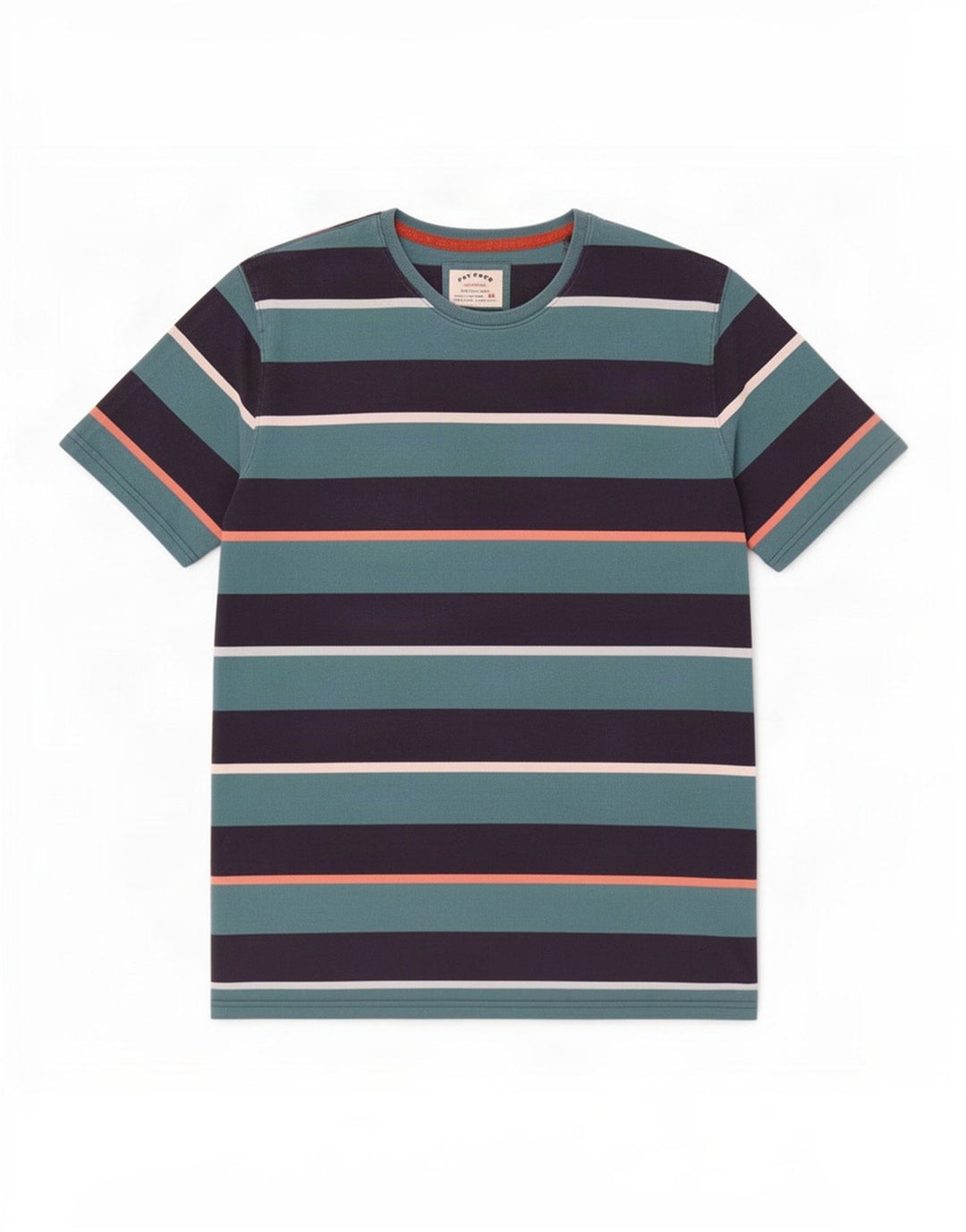 Fat Face Mens T-Shirt Top 2XL Blue Striped Cotton