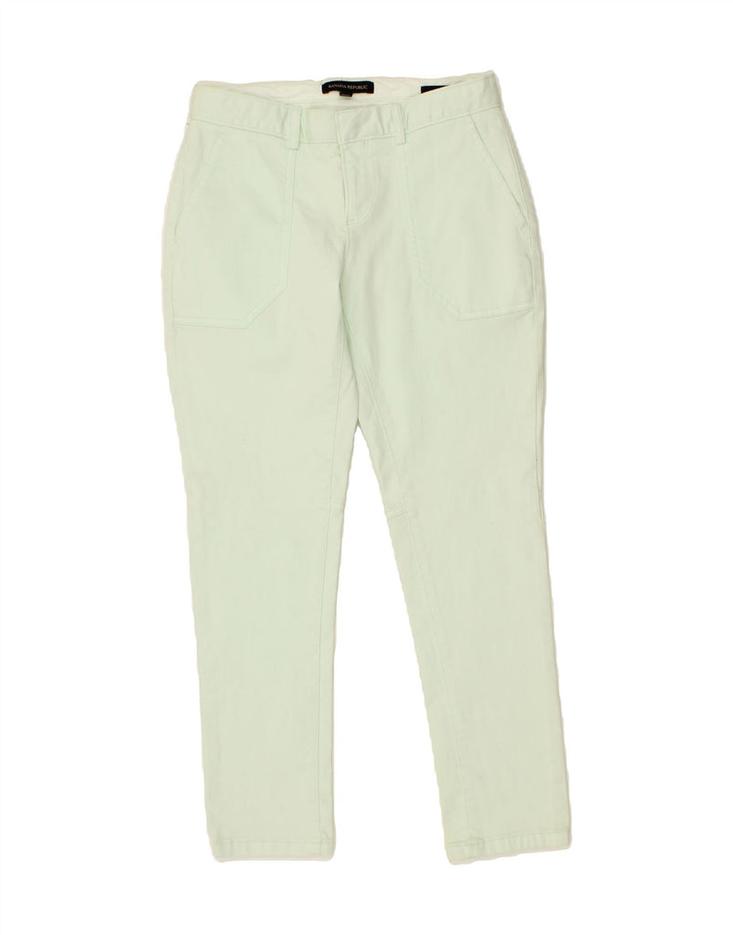 BANANA REPUBLIC Womens Skinny Chino Trousers US 00 2XS W26 L26 Green Vintage Banana Republic and Second-Hand Banana Republic from Messina Hembry 