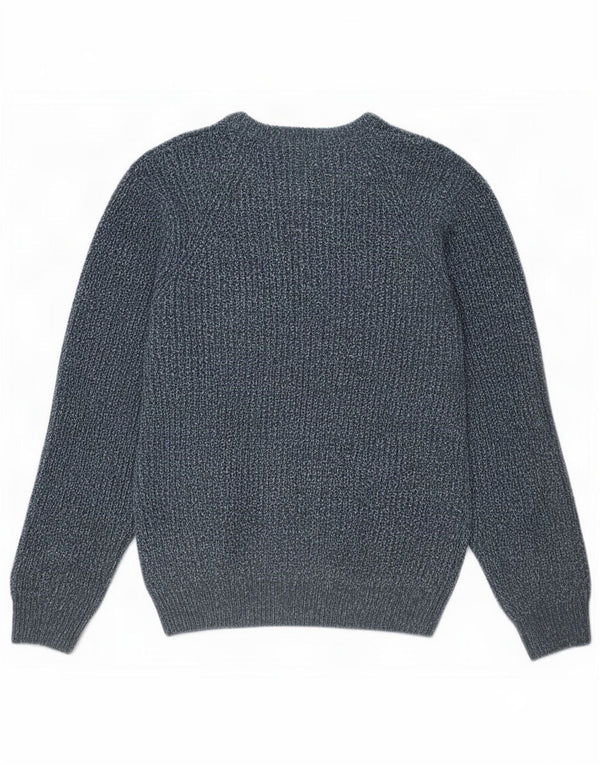 Marks & Spencer Mens Crew Neck Jumper Sweater Large Blue Flecked Acrylic