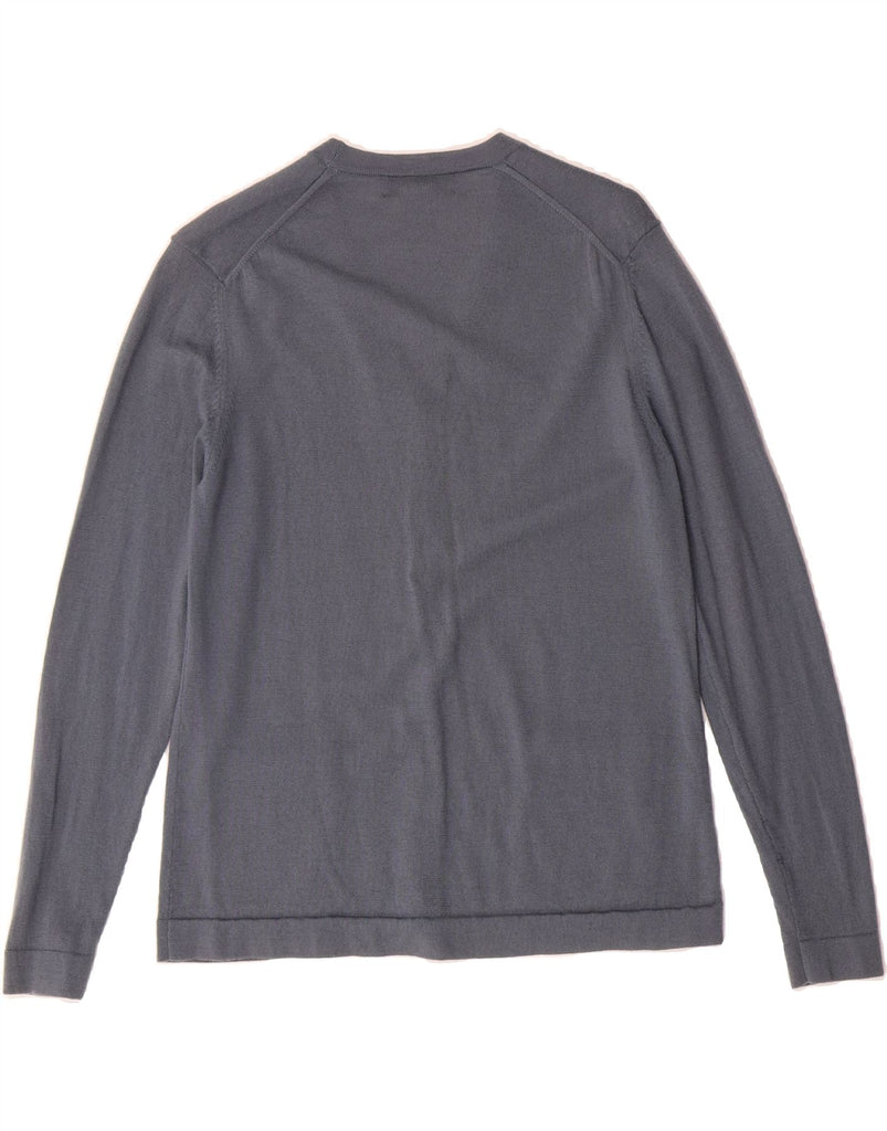 BROOKS BROTHERS Womens Cardigan Sweater UK 10 Small Navy Blue Merino Wool Vintage Brooks Brothers and Second-Hand Brooks Brothers from Messina Hembry 