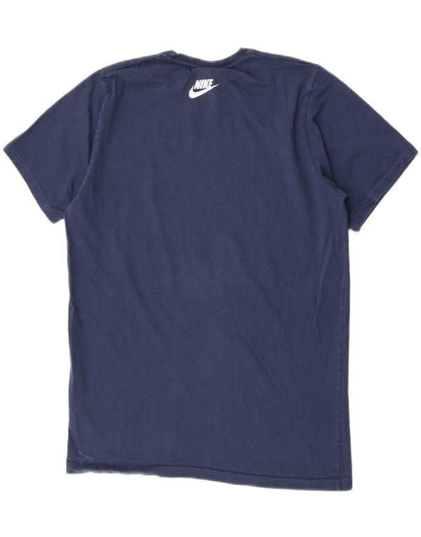 Nike Mens Graphic T-Shirt Top Large Navy Blue Cotton