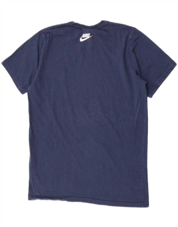 Nike Mens Graphic T-Shirt Top Large Navy Blue Cotton