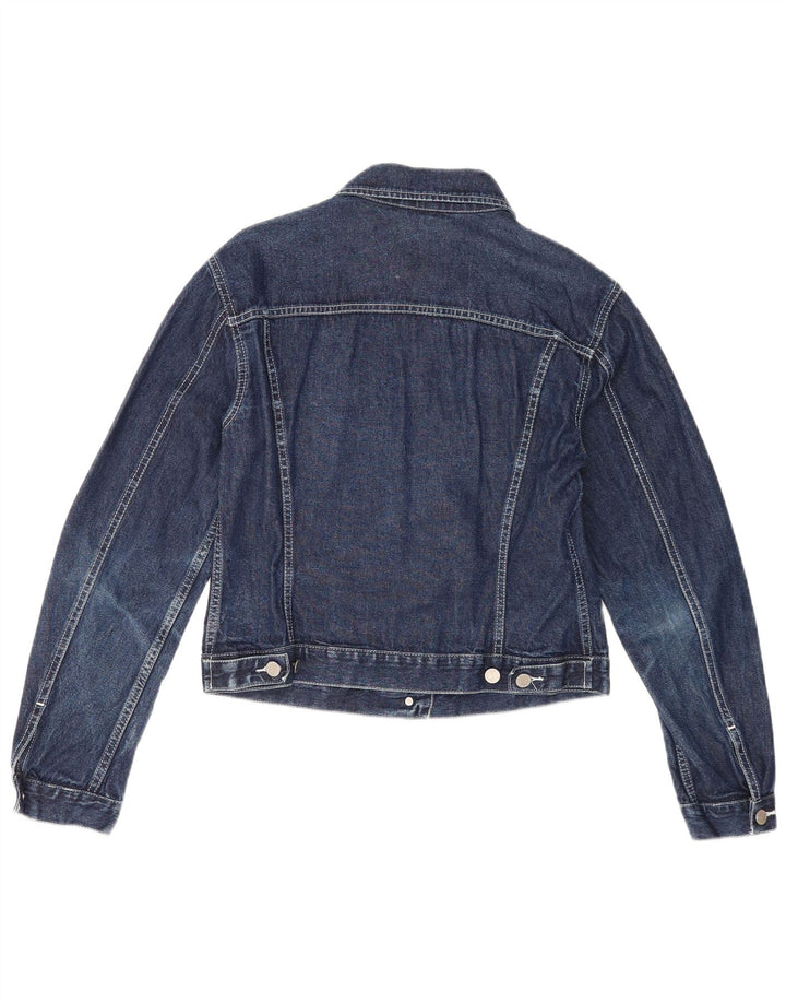 Benetton Womens Denim Jacket UK 40 Large Blue Cotton