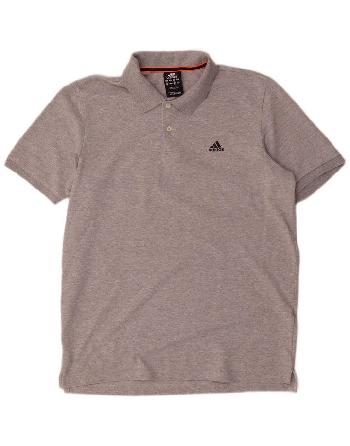Adidas Mens Climalite Polo Shirt Large Grey Cotton