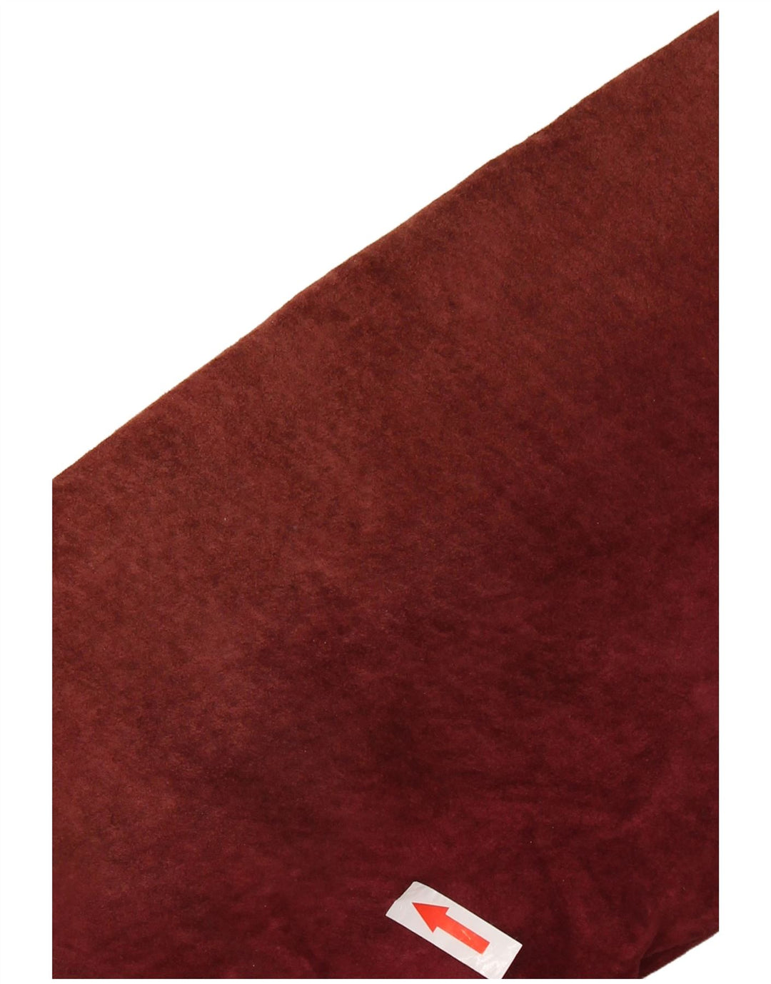 VINTAGE Womens Sherpa Suede Jacket UK 14 Medium Burgundy Leather