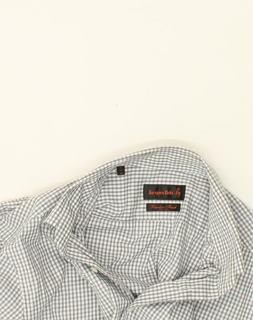 VINTAGE Mens Shirt Size 41 16 Large Grey Check Cotton | Vintage Vintage | Thrift | Second-Hand Vintage | Used Clothing | Messina Hembry 