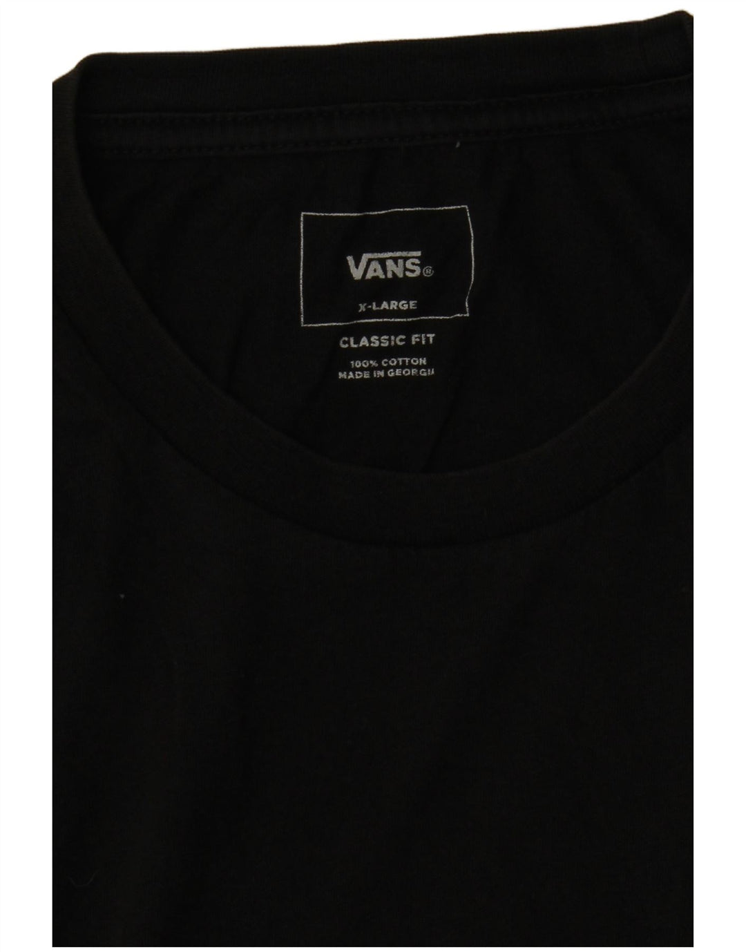 Vans Mens Classic Fit T-Shirt XL Black Cotton