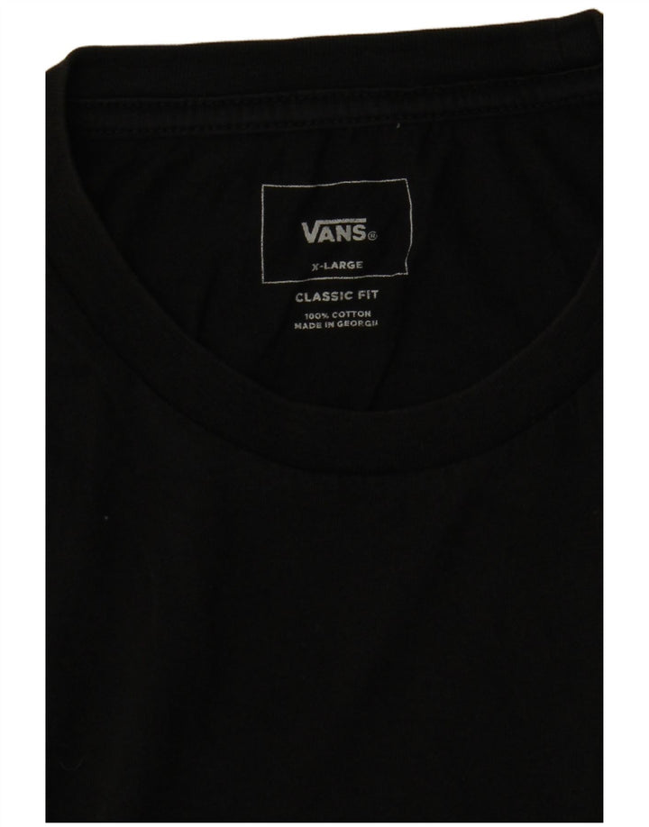 Vans Mens Classic Fit T-Shirt XL Black Cotton
