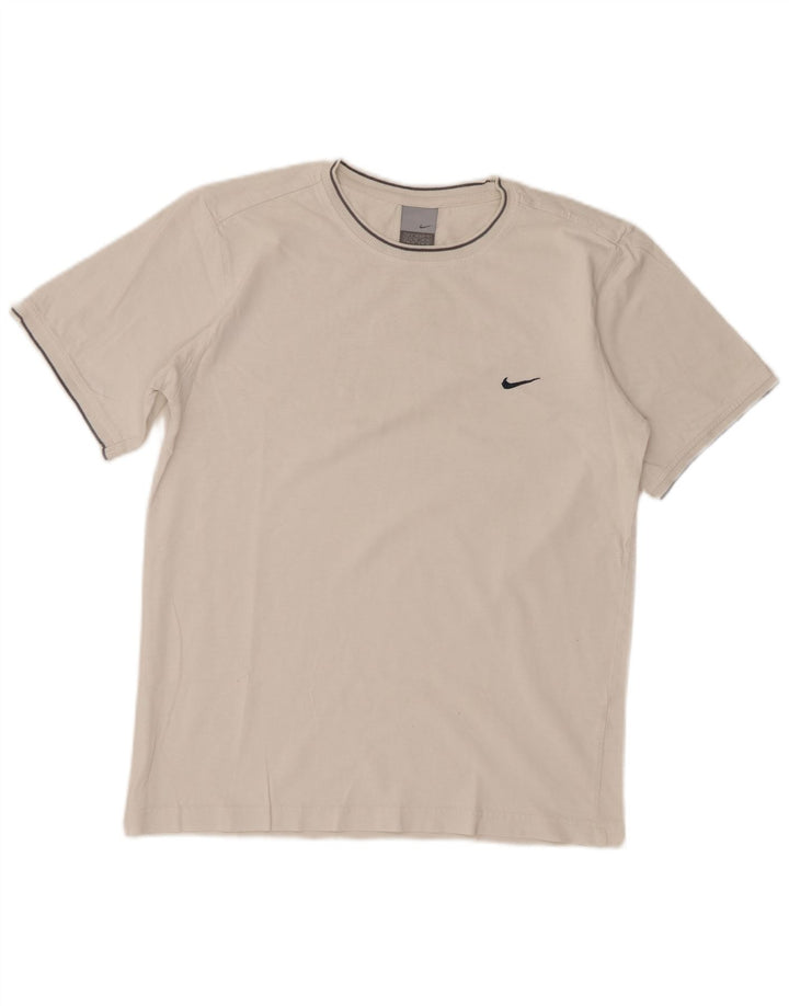 Nike Mens T-Shirt Top UK 36/38 Small Off White