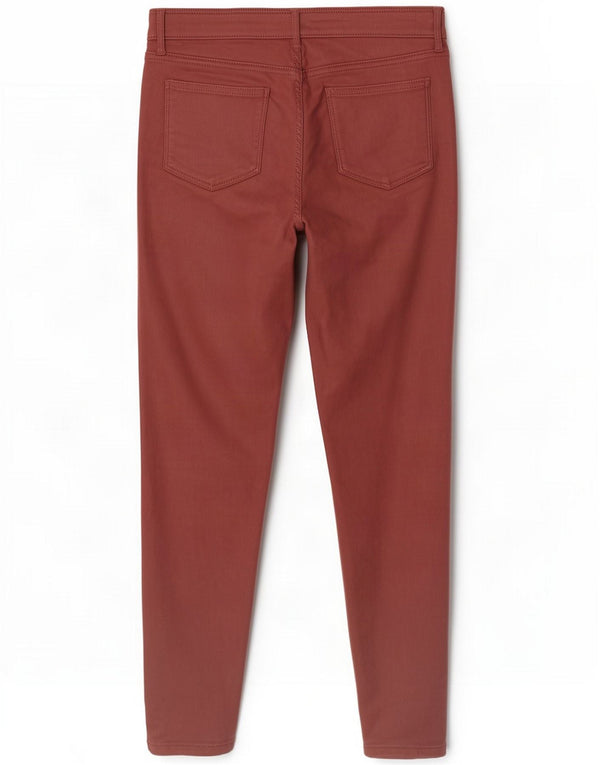 Fat Face Womens Jegging Jeans UK 14 Large W32 L28 Burgundy Viscose