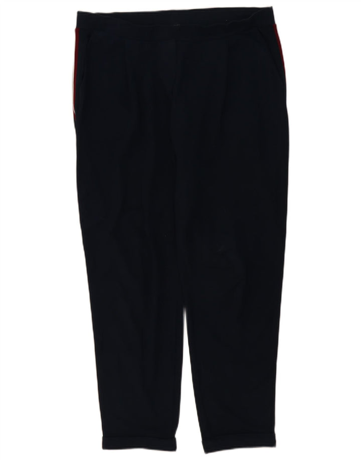 Marks & Spencer Womens Slim Casual Trousers W36 L28 Navy Blue