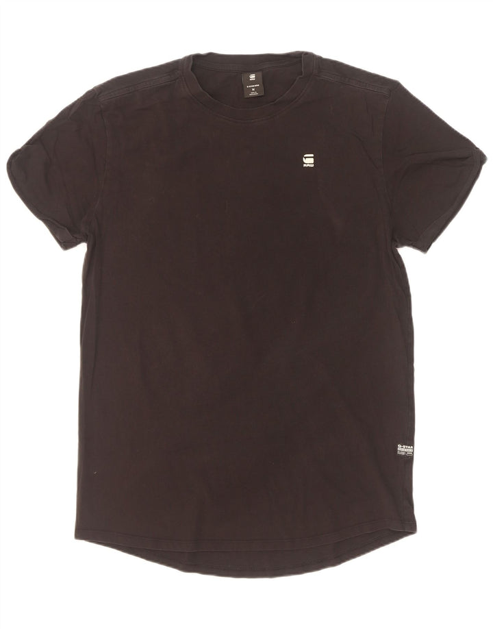 G-Star Mens T-Shirt Top Medium Black Cotton
