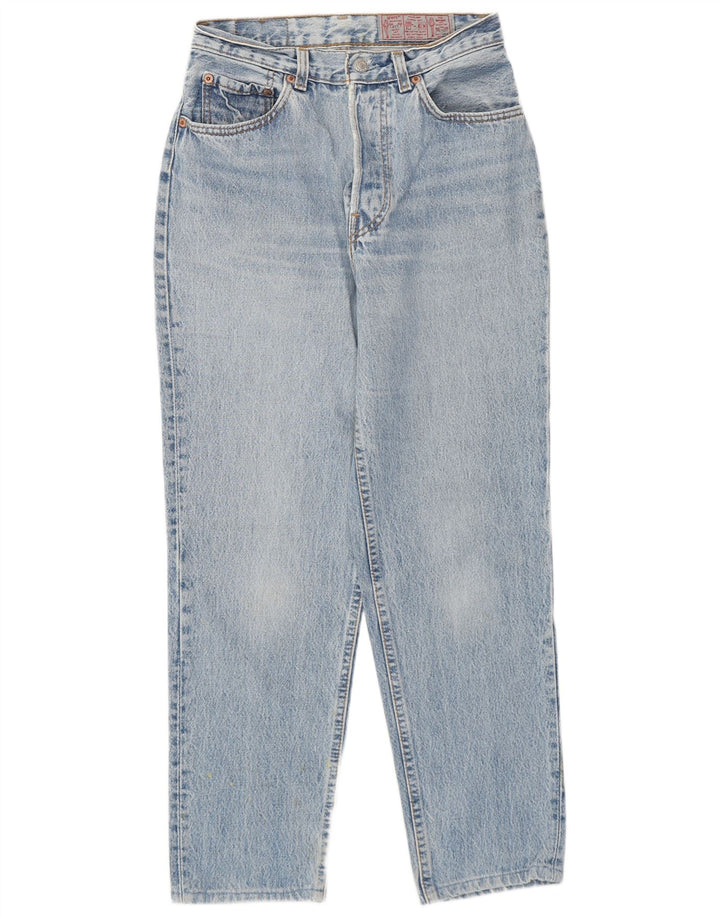 Levi's Womens 501 Straight Jeans W28 L27 Blue Cotton