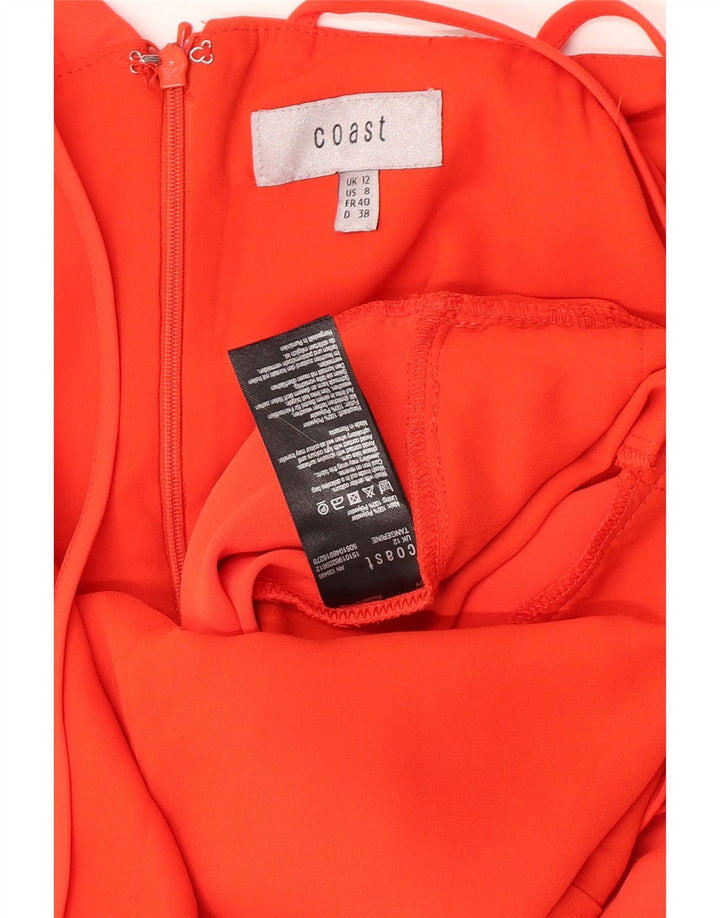 Coast Womens Jumpsuit UK 12 Medium  Red Polyester