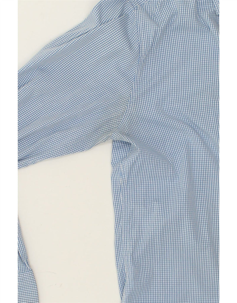 TOMMY HILFIGER Mens Custom Fit Shirt Medium Blue Gingham Cotton | Vintage Tommy Hilfiger | Thrift | Second-Hand Tommy Hilfiger | Used Clothing | Messina Hembry 