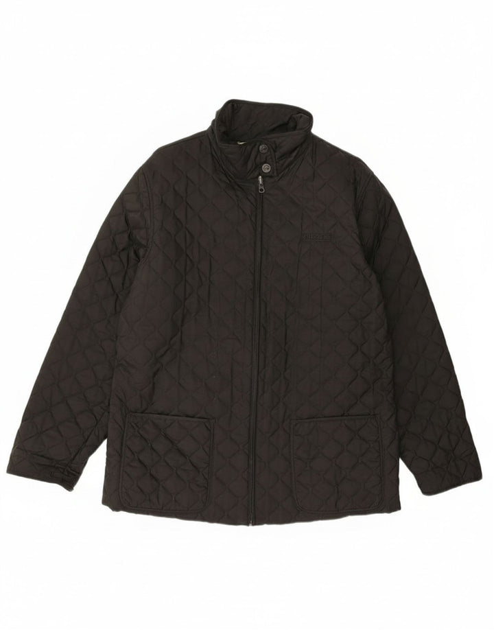 Ellesse Womens Quilted Jacket UK 14 Large Black