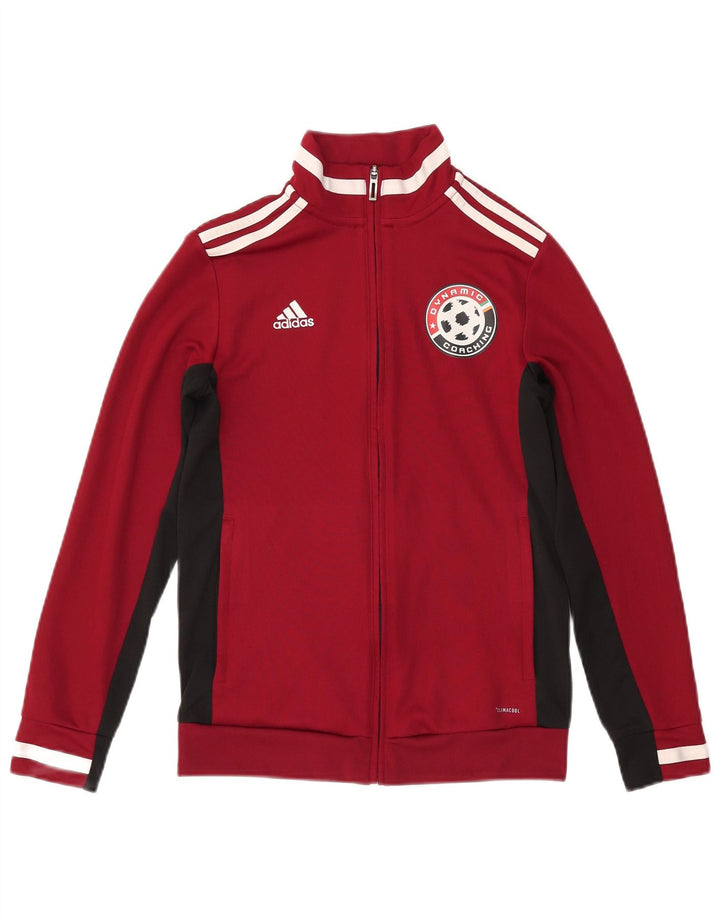 Adidas Womens Climacool Tracksuit Top Jacket UK 8/10 Small Burgundy