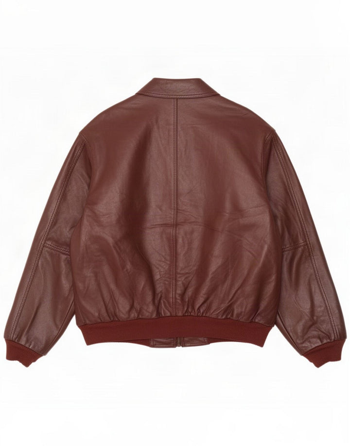 Vintage Mens Leather Jacket UK 44 2XL Brown