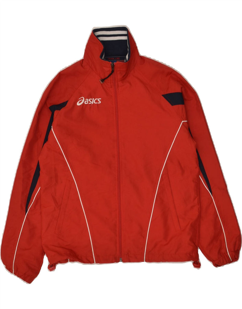 ASICS Boys Tracksuit Top Jacket 11-12 Years Red Polyester | Vintage Asics | Thrift | Second-Hand Asics | Used Clothing | Messina Hembry 