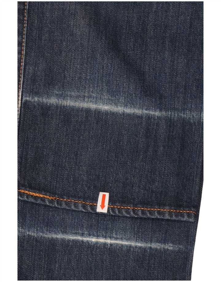 LEVI'S Mens 501 Straight Jeans W30 L32 Navy Blue Cotton