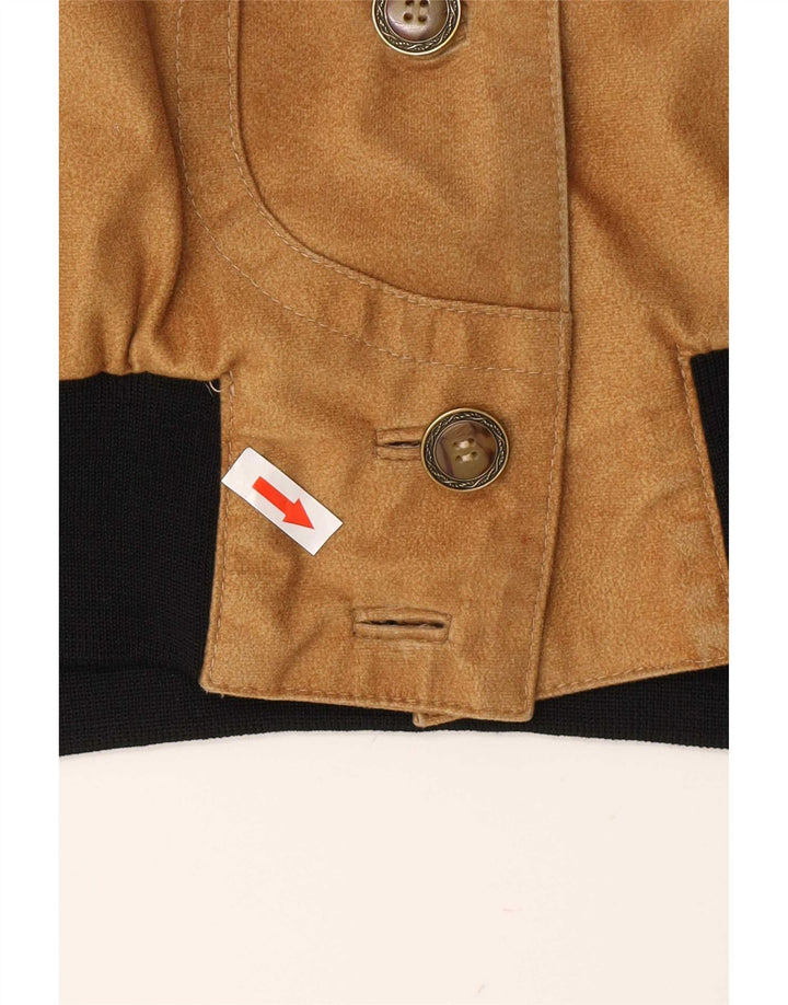 Vintage Womens Bomber Jacket UK 16 Large Beige