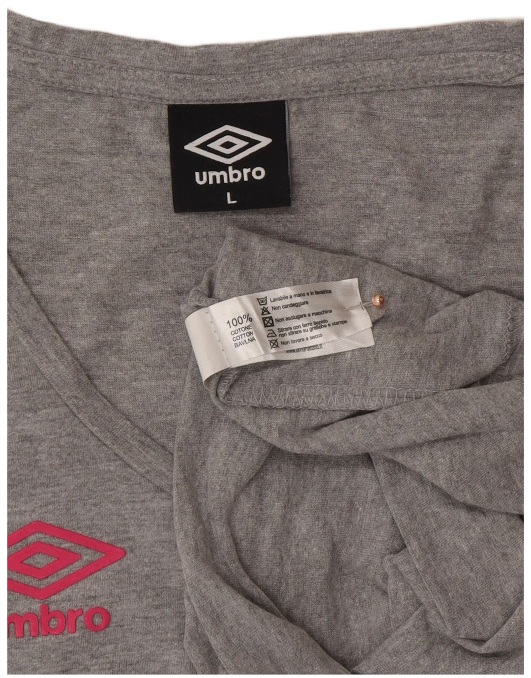 UMBRO Womens Vest Top UK 14 Large Grey Cotton