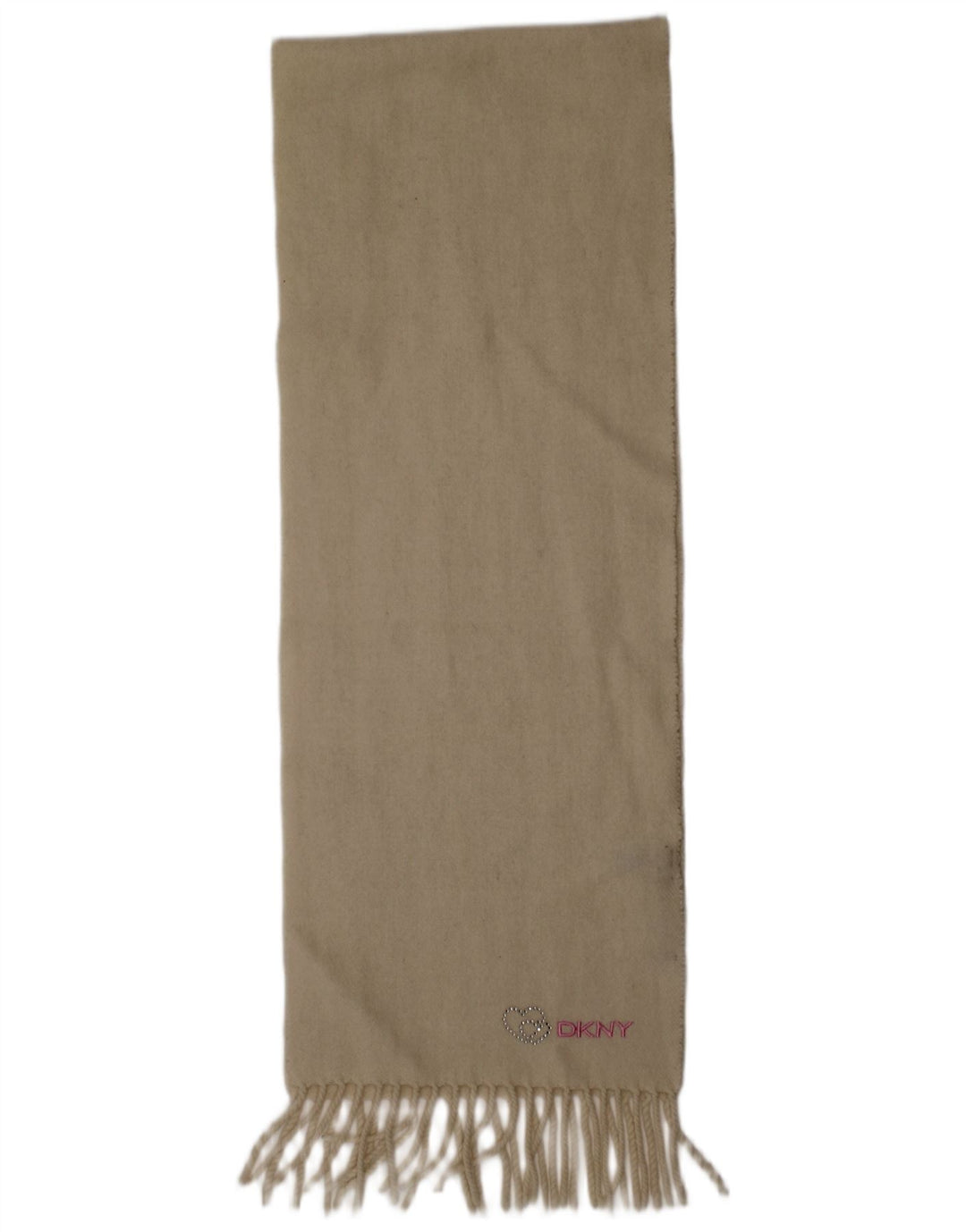 Dkny Womens Rectangle Scarf One Size Off White Wool