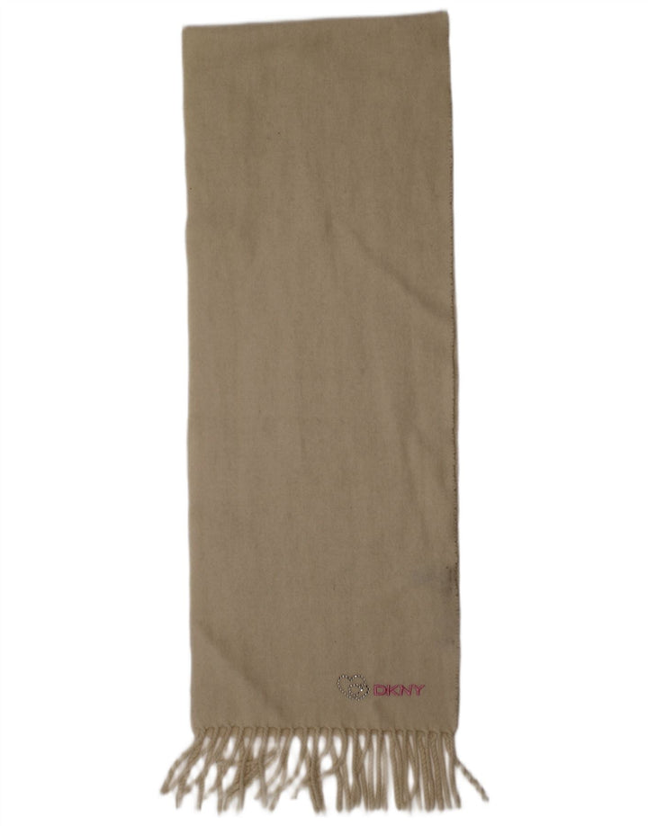 Dkny Womens Rectangle Scarf One Size Off White Wool