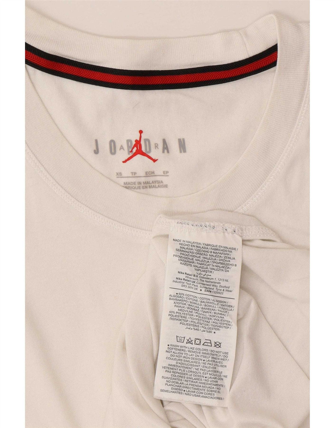 Jordan Mens Vest Top XS White Cotton