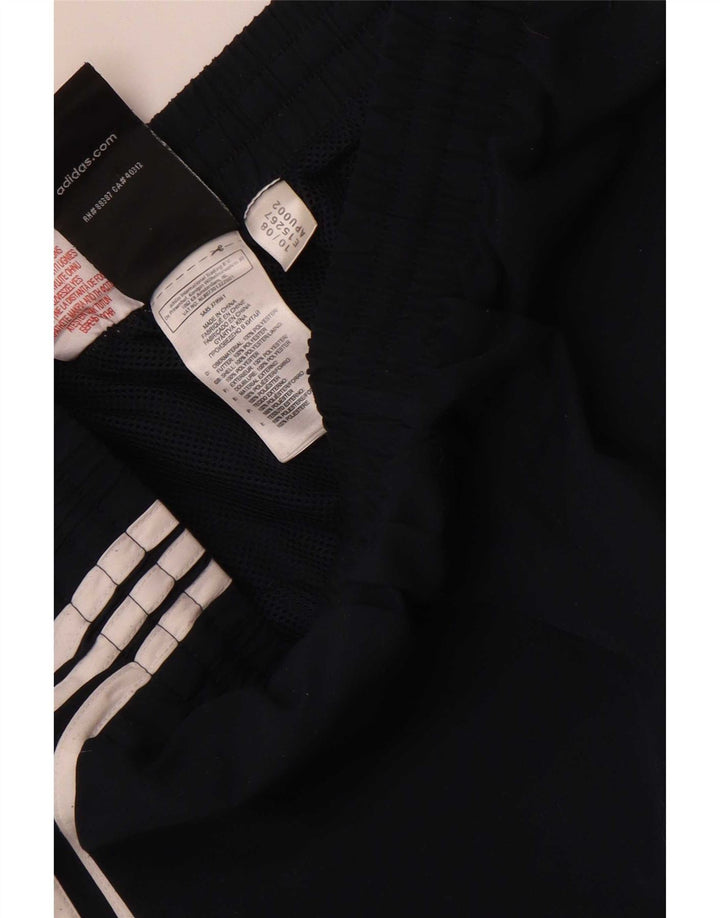 Adidas Boys Clima 365 Tracksuit Trousers 11-12 Years Navy Blue Polyester