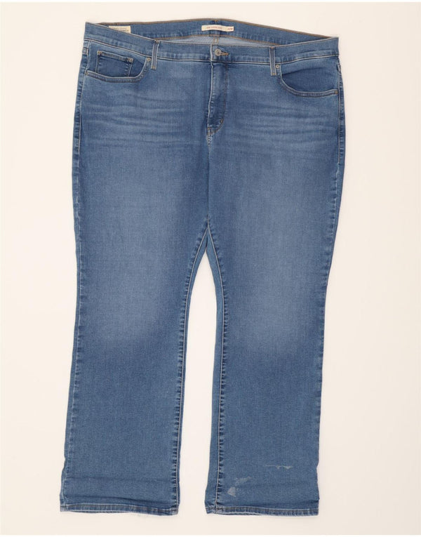 Levi's Womens 315 Shaping Bootcut Jeans US 22 3XL W44 L30 Blue Cotton