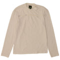Energie Womens Top Long Sleeve UK 12 Medium White Polyamide