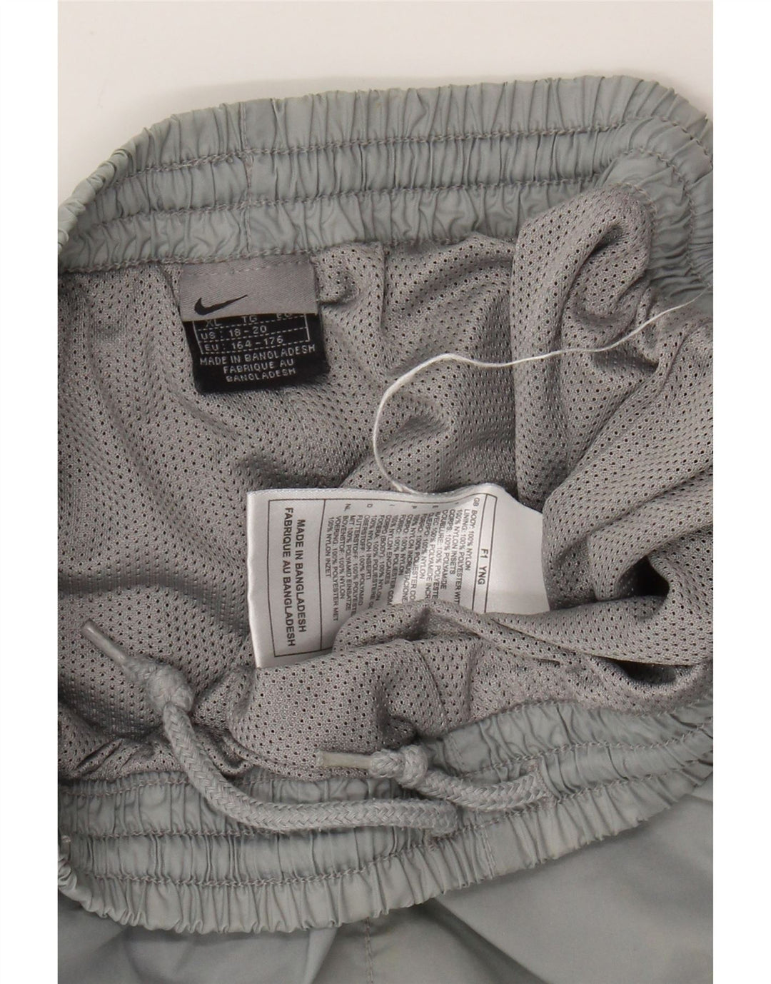 NIKE Boys Tracksuit Trousers 13-14 Years XL Grey Nylon