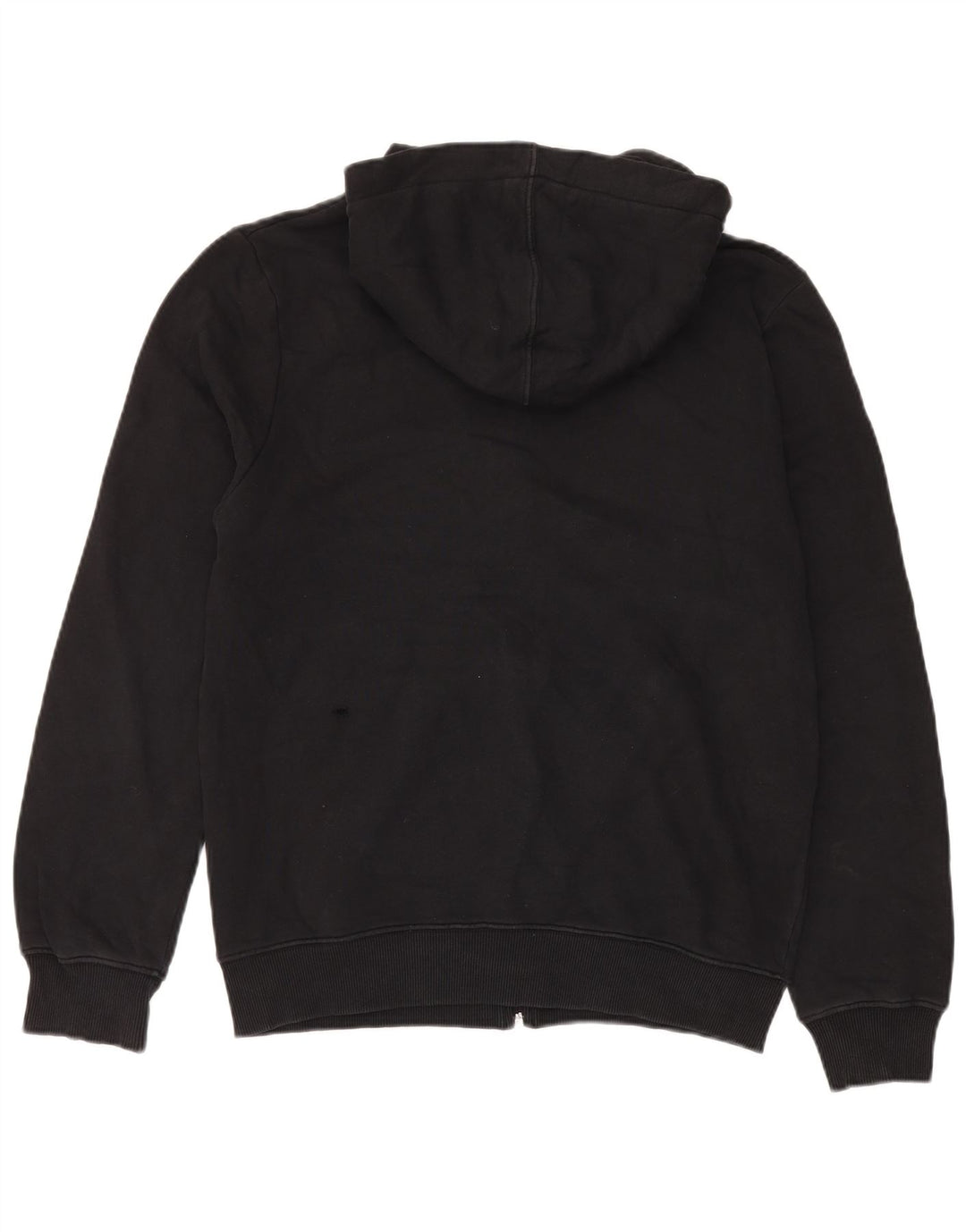 Fila Mens Graphic Zip Hoodie Sweater Large Black Cotton