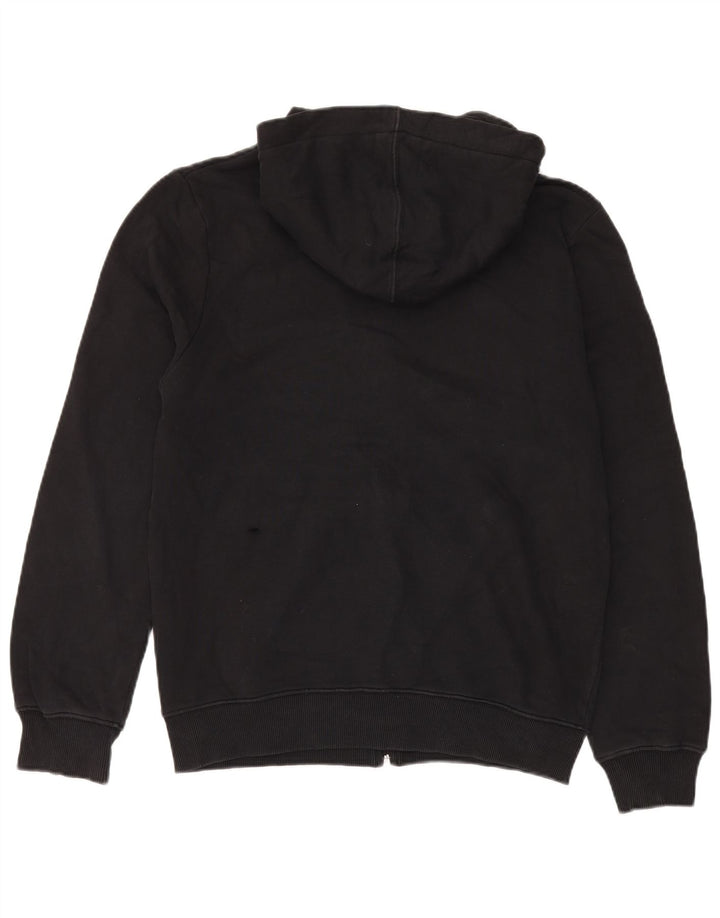 Fila Mens Graphic Zip Hoodie Sweater Large Black Cotton