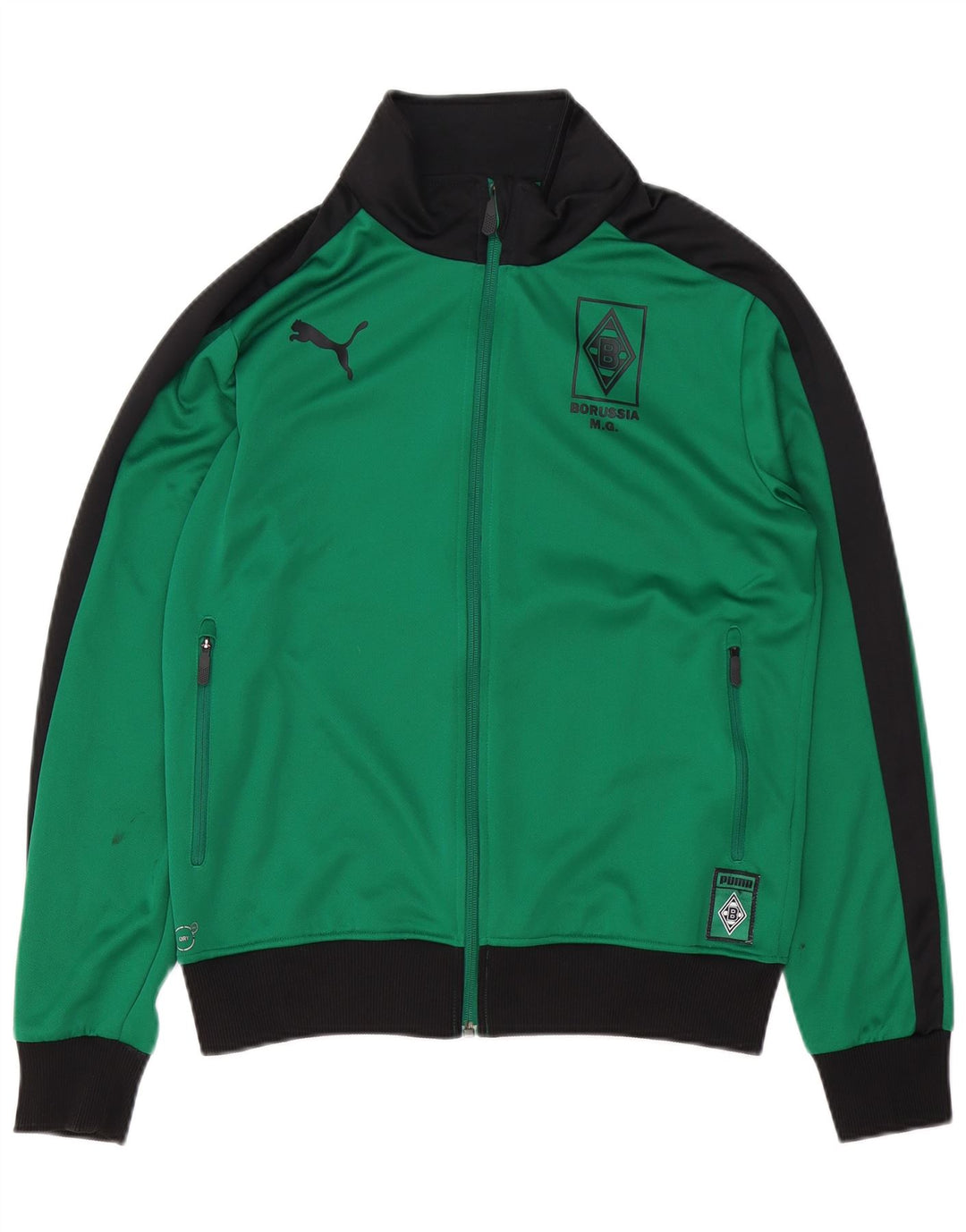 PUMA Mens Borussia Mönchengladbach Tracksuit Top Jacket Small Green