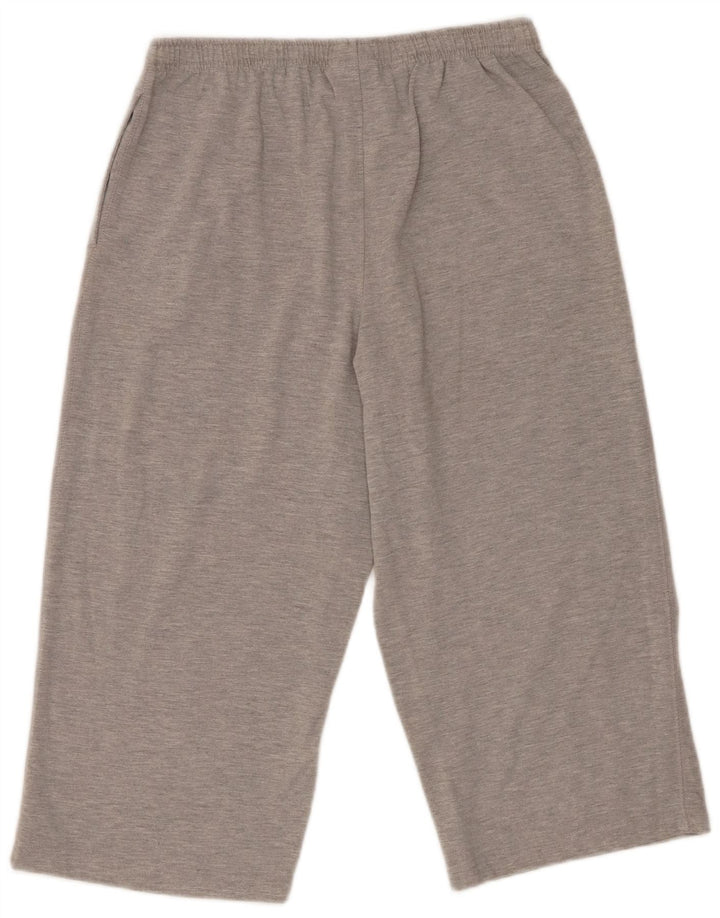Reebok Womens Capri Tracksuit Trousers UK 14 Large Grey