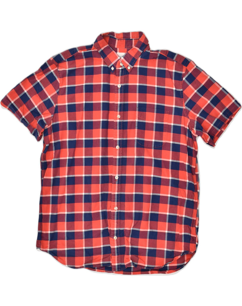 GAP Mens Short Sleeve Shirt XL Red Check Cotton | Vintage Gap | Thrift | Second-Hand Gap | Used Clothing | Messina Hembry 