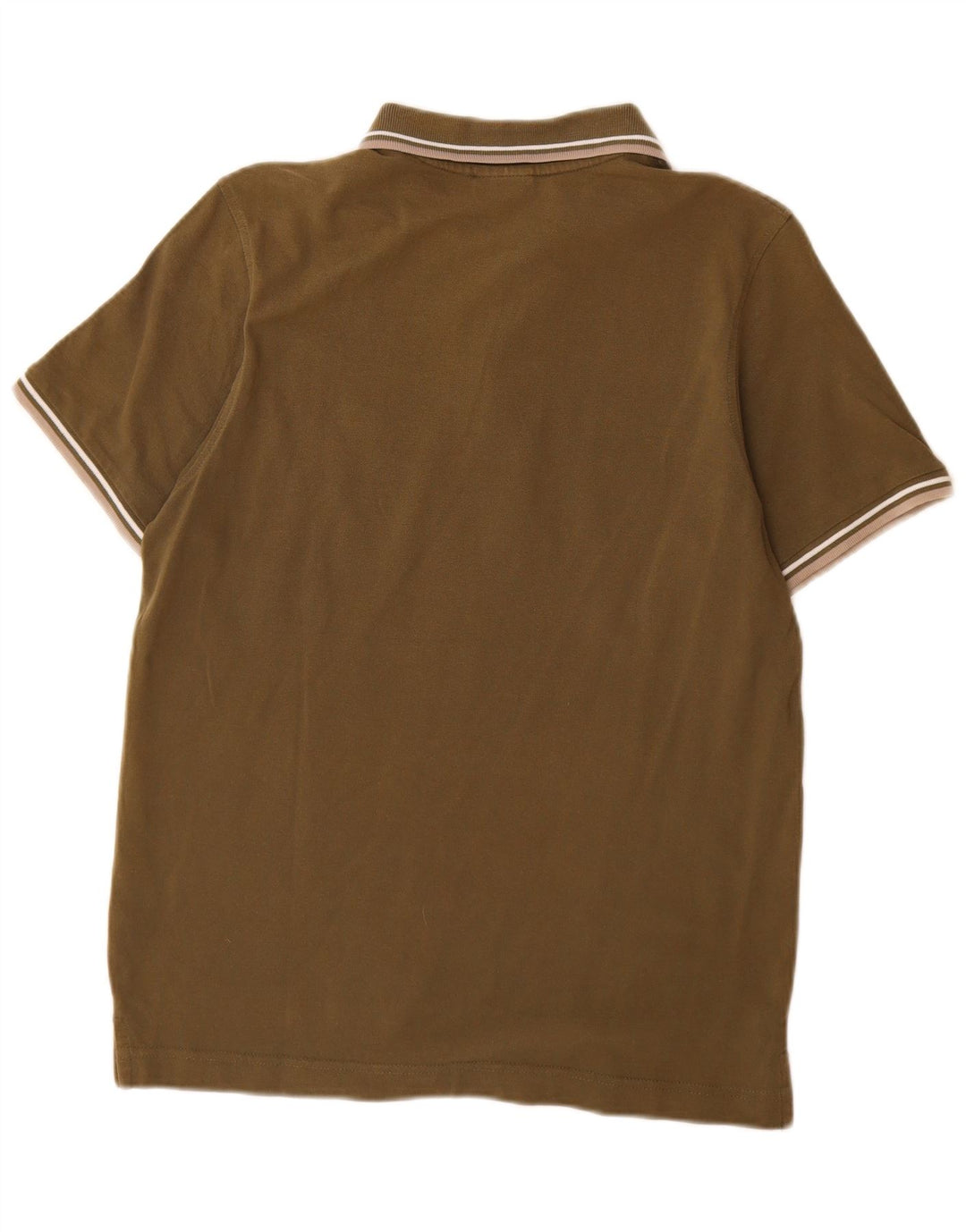 Lotto Mens Polo Shirt Small Khaki Cotton