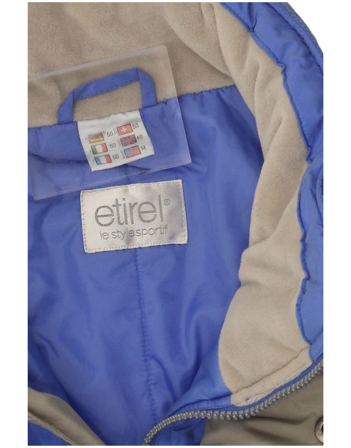 ETIREL Mens Ski Jacket UK 40 Large Blue Colourblock Nylon