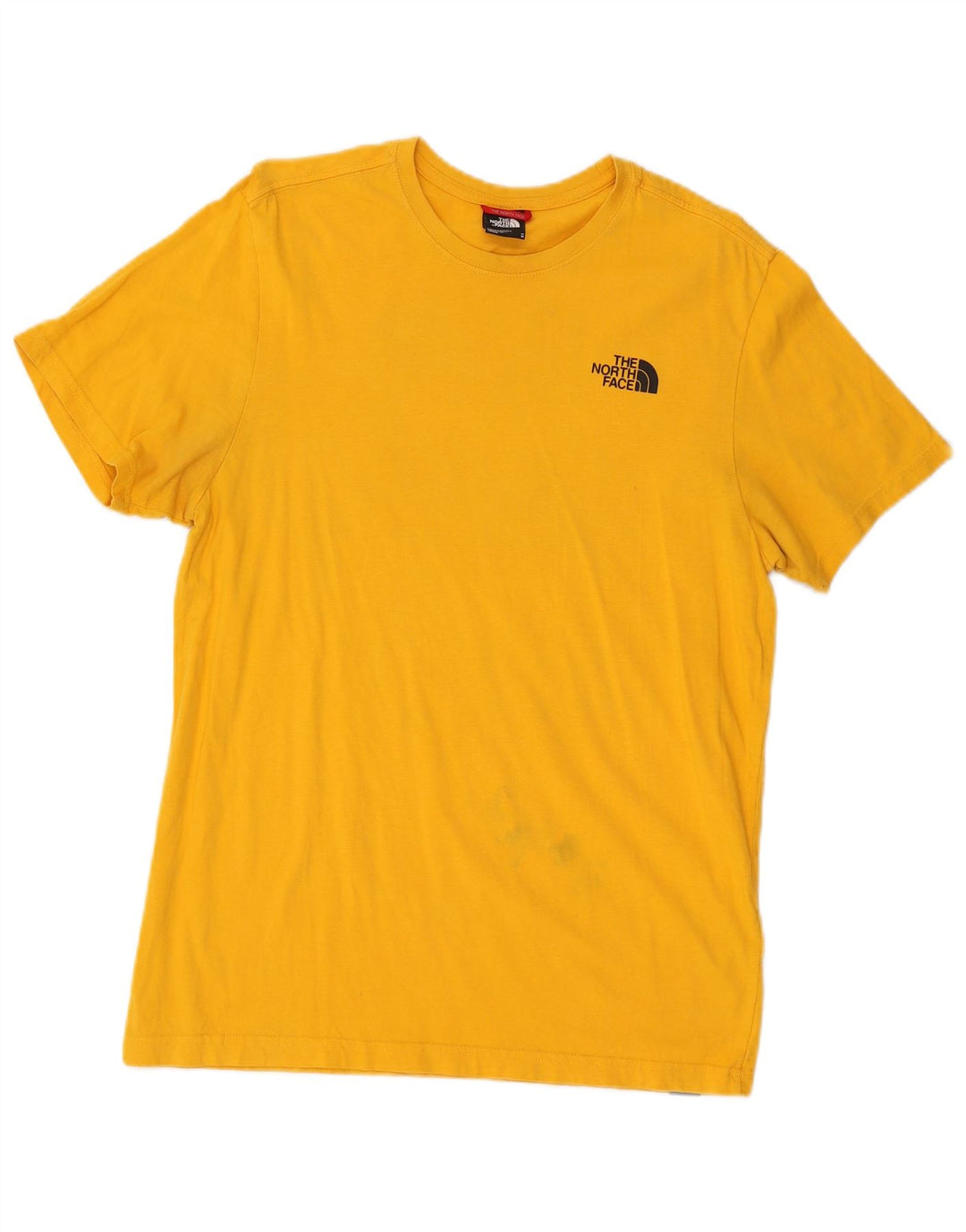 The North Face Mens Graphic T-Shirt Top Medium Yellow Cotton