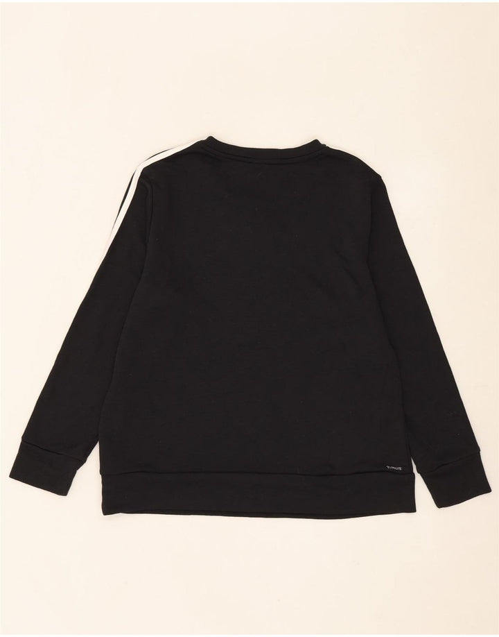 ADIDAS Womens Climalite Sweatshirt Jumper UK 16/18 Large Black Polyester Vintage Adidas and Second-Hand Adidas from Messina Hembry 