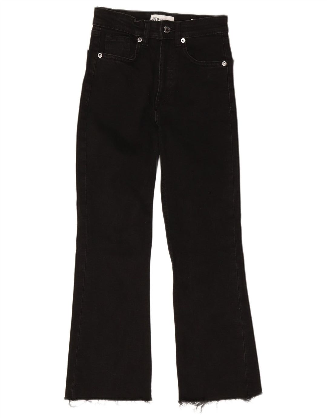 Zara Womens Bootcut Jeans EU 34 2XS W24 L24 Black Cotton