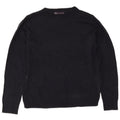 Marks & Spencer Womens Crew Neck Jumper Sweater UK 12 Medium Navy Blue