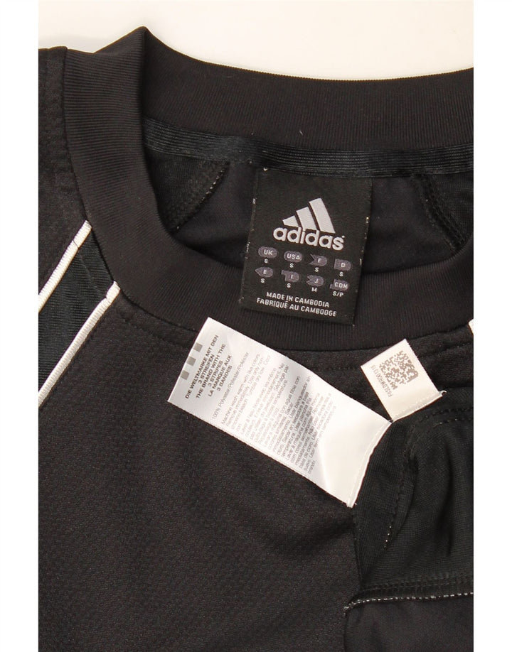 ADIDAS Mens Vest Top Small Black Colourblock Polyester