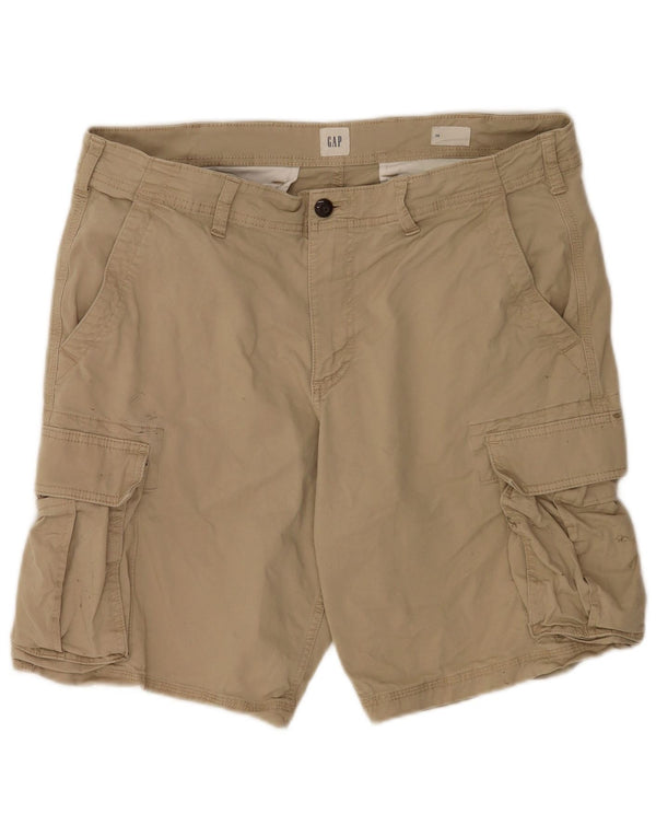Gap Mens Cargo Shorts W36 Large Beige Cotton