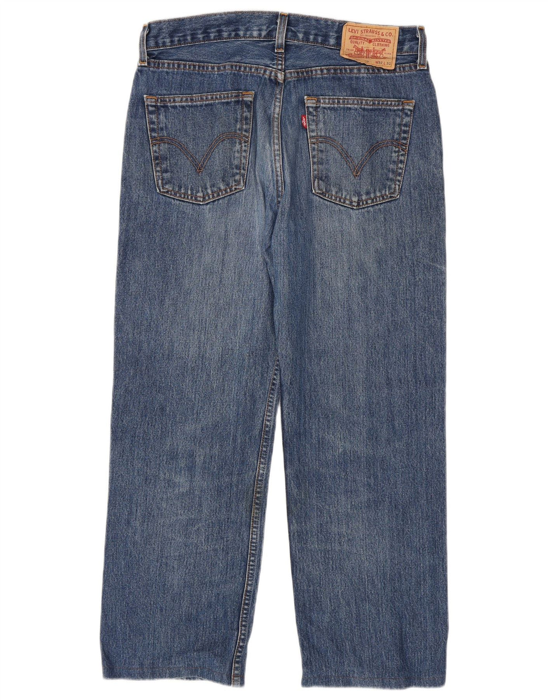 Levi's Mens Straight Jeans W32 L27 Blue Cotton