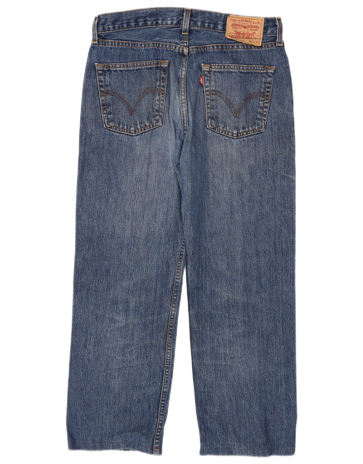 Levi's Mens Straight Jeans W32 L27 Blue Cotton